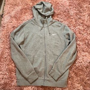 Nike Grey Mens Medium Zip up hoodie